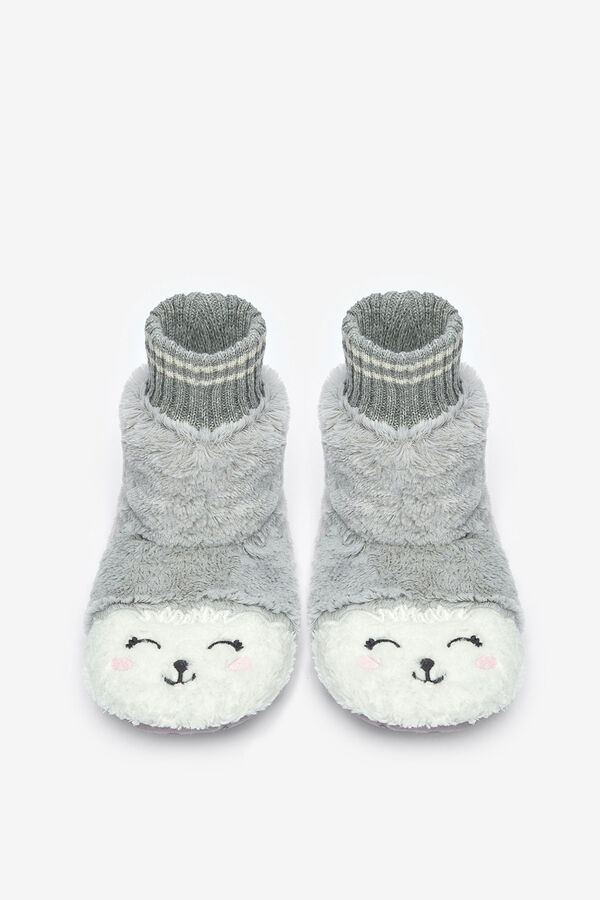 Penti Meias mulher cinzento