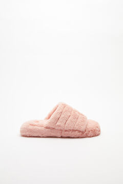 Womensecret Pink fur La Vecina Rubia slippers pink