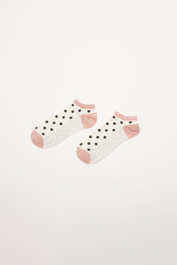 Womensecret Polka dot ankle socks pink