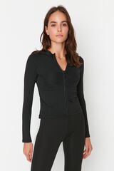 Trendyol Chaqueta deportiva costuras negro