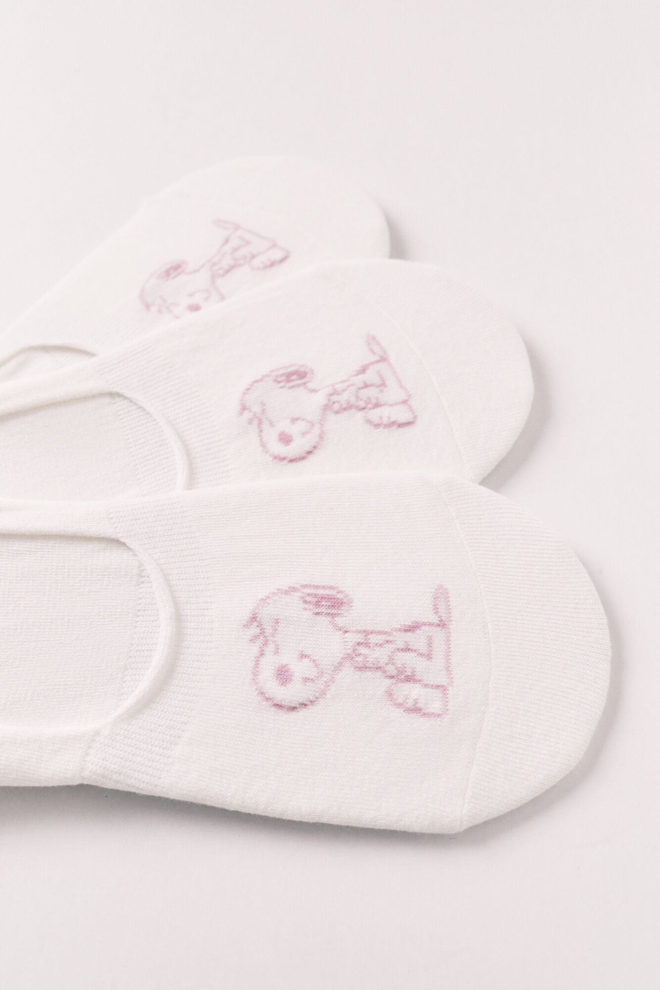 Women'secret Snoopy print 3-pack no-show socks