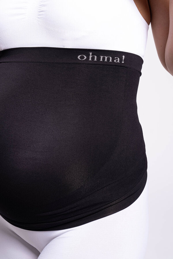 Ohma! Seamless maternity shaping band black