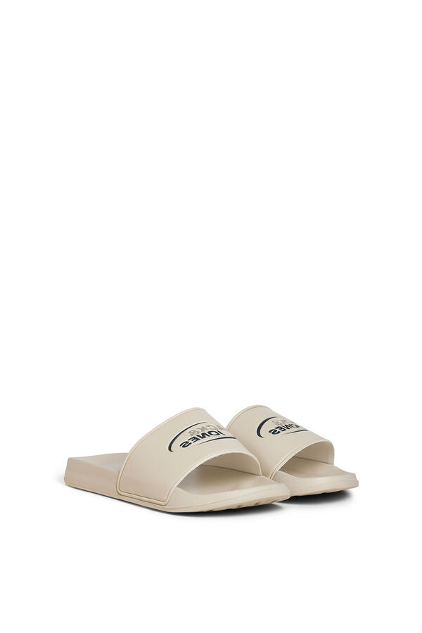 Jack & Jones Retro logo slide sandal grey