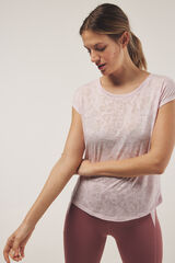 Womensecret Camiseta entrenamiento manga corta morado/lila