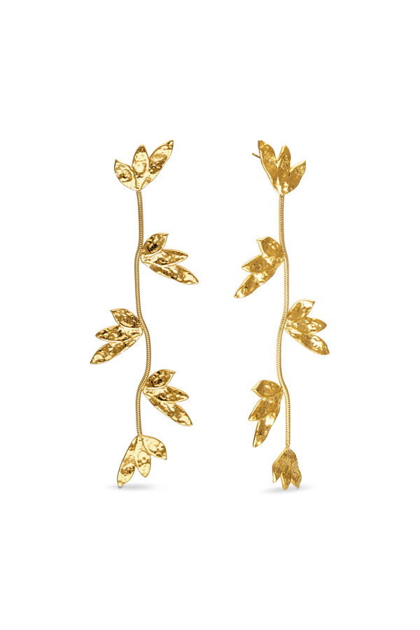 Singularu Boucles d'oreilles Florenda Acier Plaqu&eacute; Or imprim&eacute;