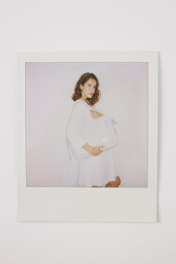 Womensecret Robe de maternity midi blanche beige