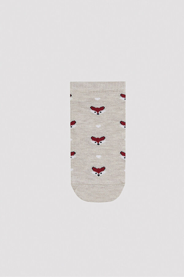 Penti Pack de calcetines invisibles 3 en 1 Fox color burdeos beige