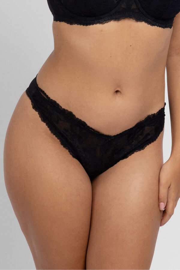 Dorina Tanga Perfect lace negro