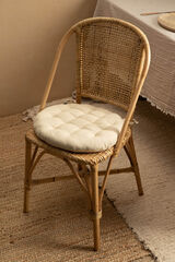 Calma House Gavema seat pad, diameter 40 x 4, ecru Žuta