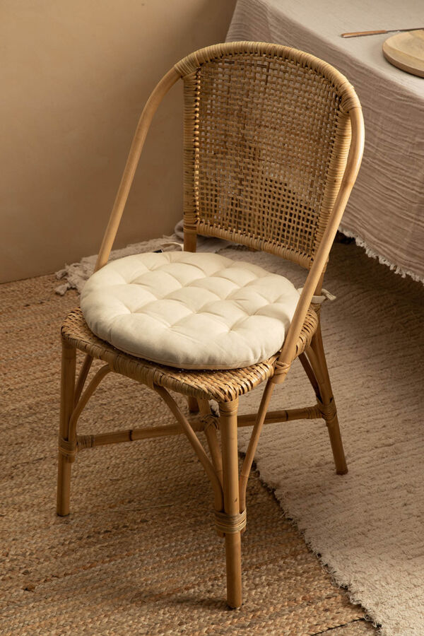 Calma House Gavema seat pad, diameter 40 x 4, ecru Žuta