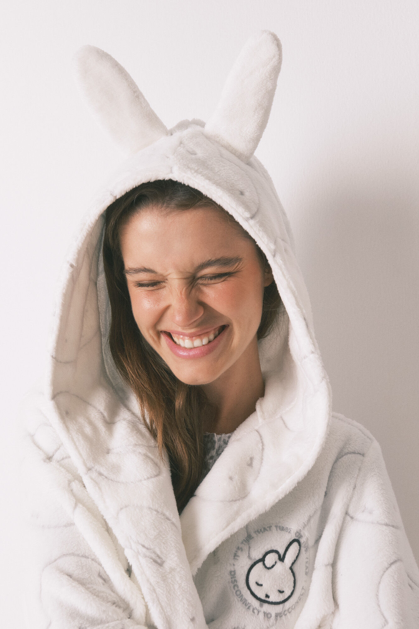 Women'secret Bata midi polar estampada Miffy