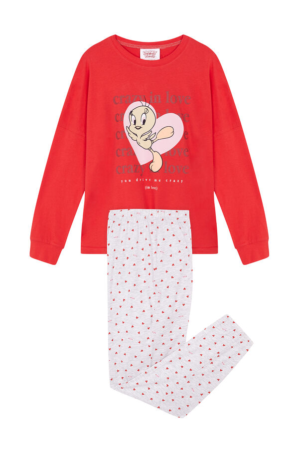 Womensecret Pijama 100% algodão Tweety vermelho