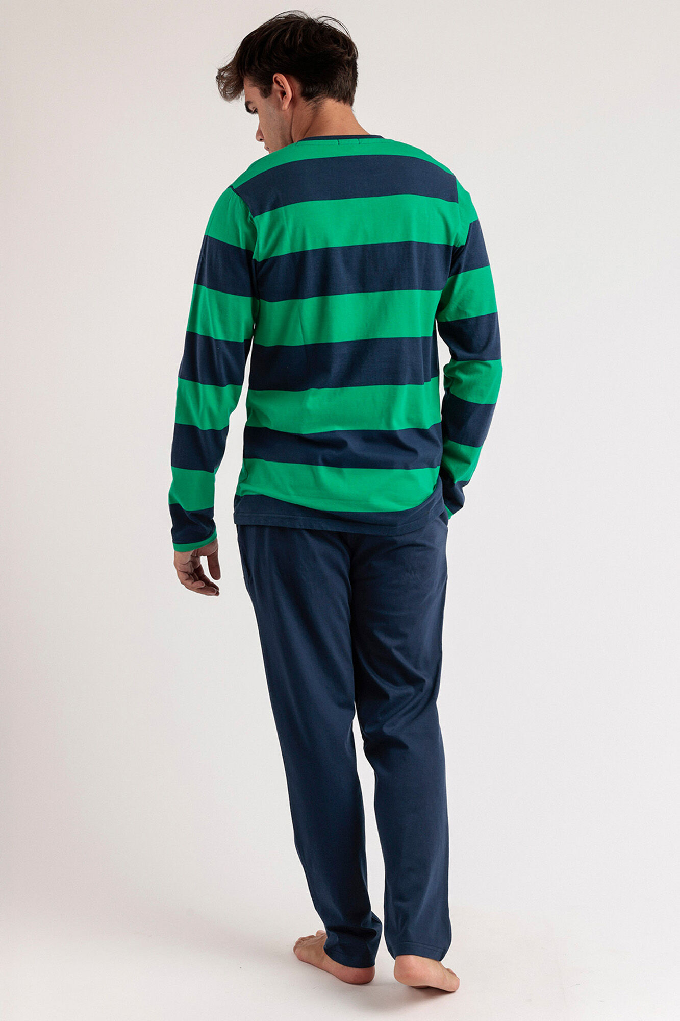 Admas Pijama largo rayas Rugby Paddington para hombre