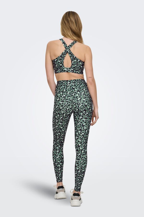 Only Play High-rise sports leggings green