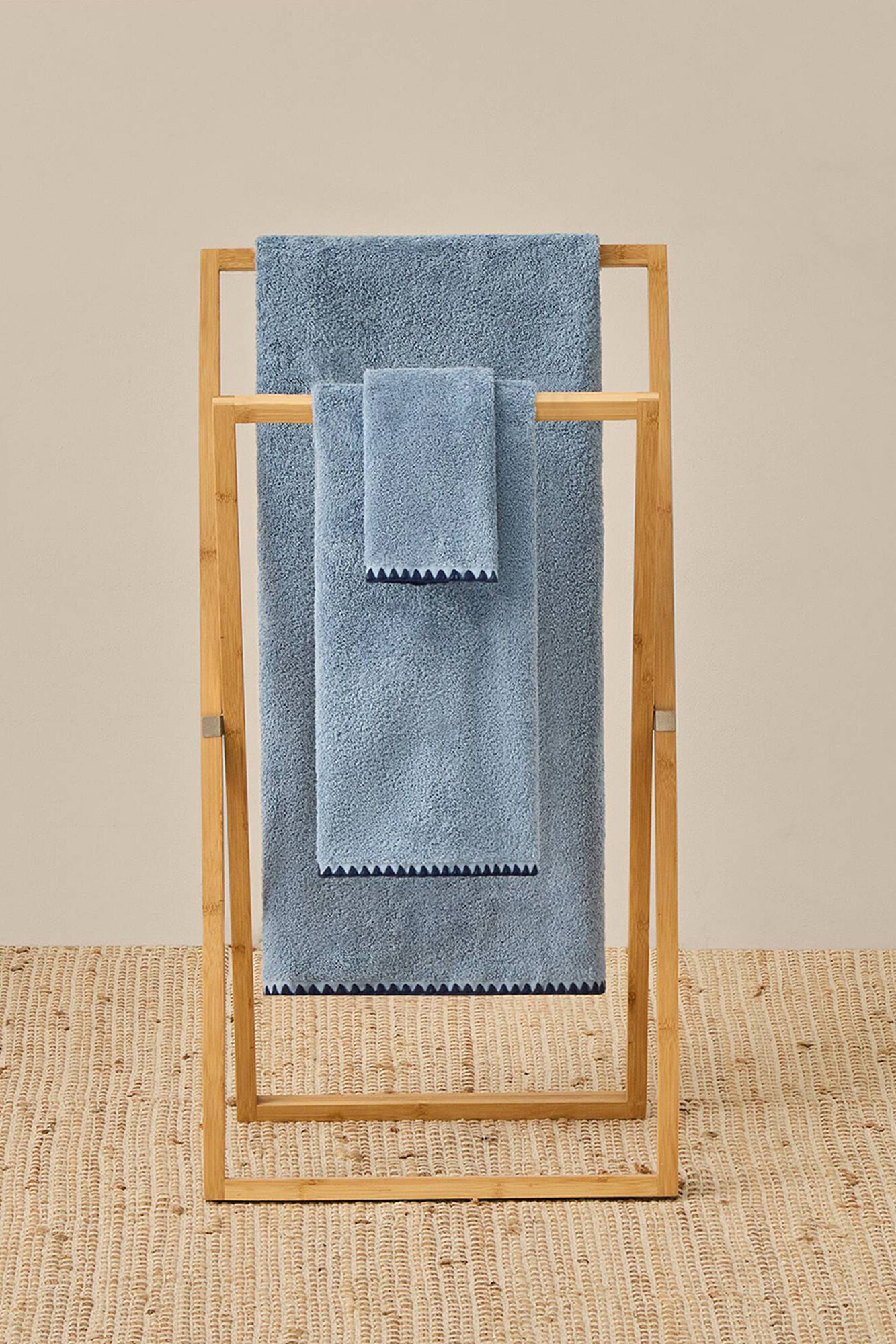 Textura Toalla ba&ntilde;o pespunte decorativo