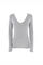 Womensecret Women's thermal V-neck long-sleeved T-shirt grey