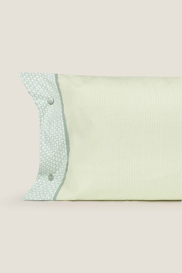 Womensecret Striped pillowcase 45 x 160 cm. green