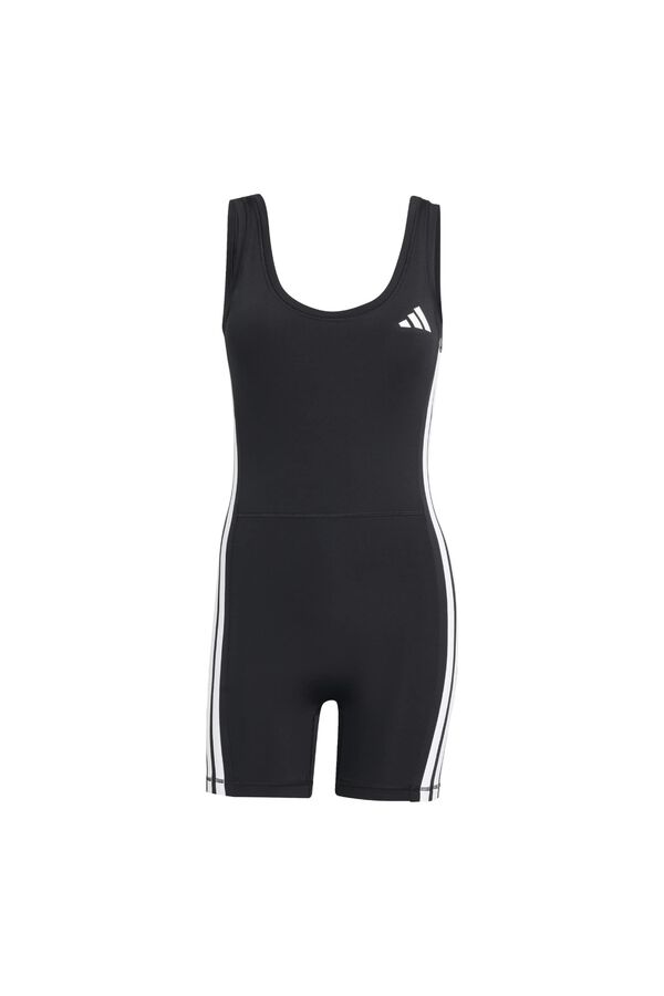 Adidas Mono corto deportivo Optime 3 bandas negro