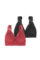 Dorina Pack of 2 Lana bralettes beige