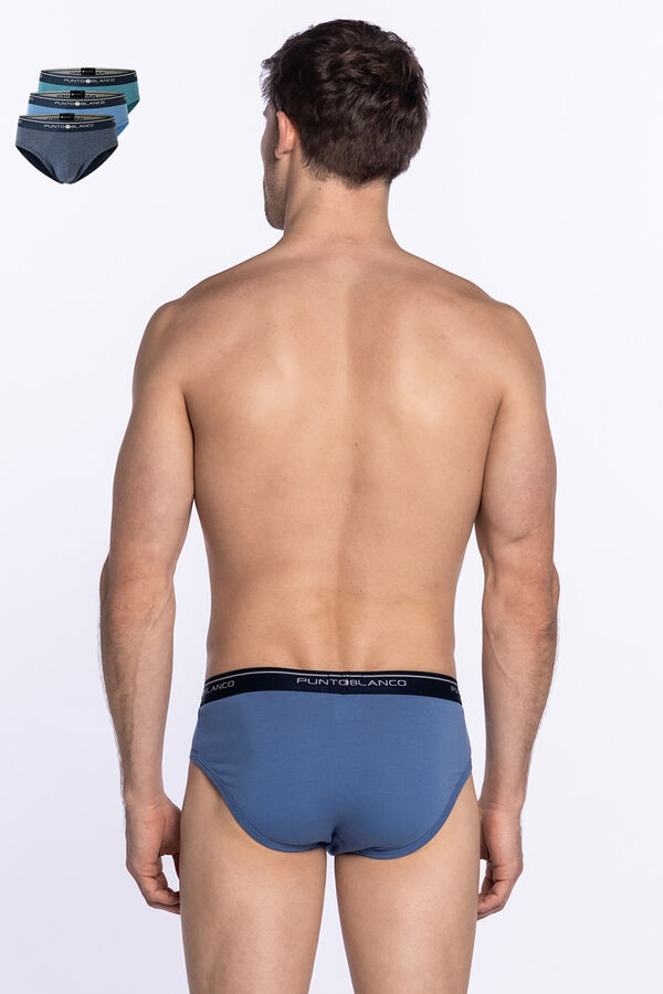 Punto Blanco Pack de 3 cuecas de algod&atilde;o estampado