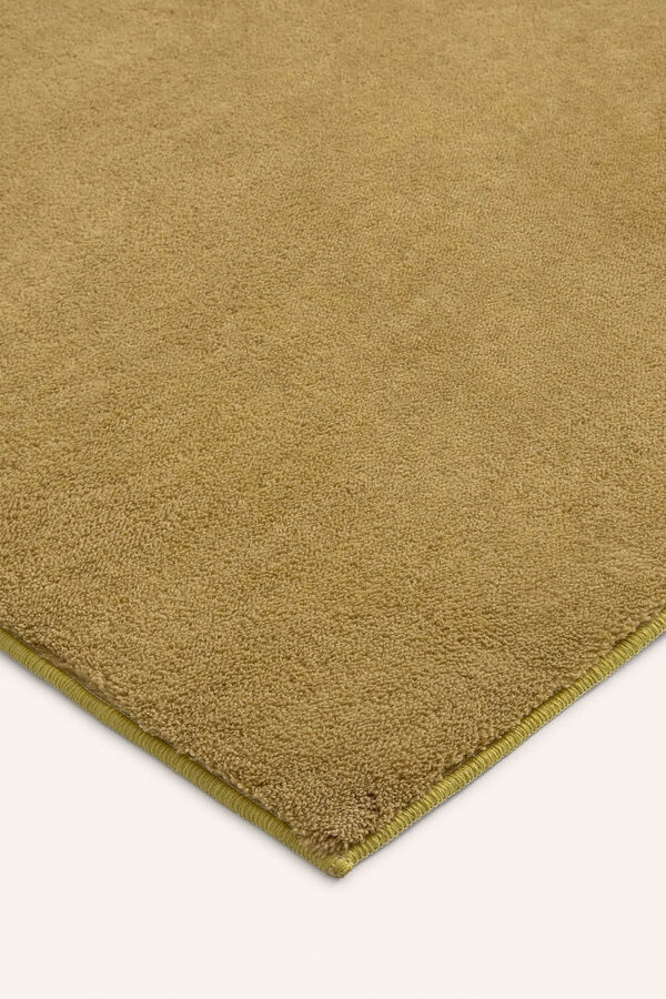 Calma House Alfombra lavable de pelo suave mostaza Apolo amarillo