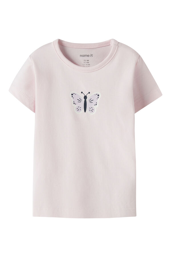 Name it T-shirt de manga curta de beb&eacute; rosa