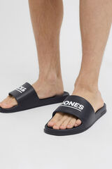 Jack & Jones Contrast logo slide sandal blue