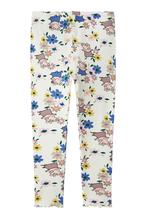 Name it Legging de algod&atilde;o Peppa Pig branco