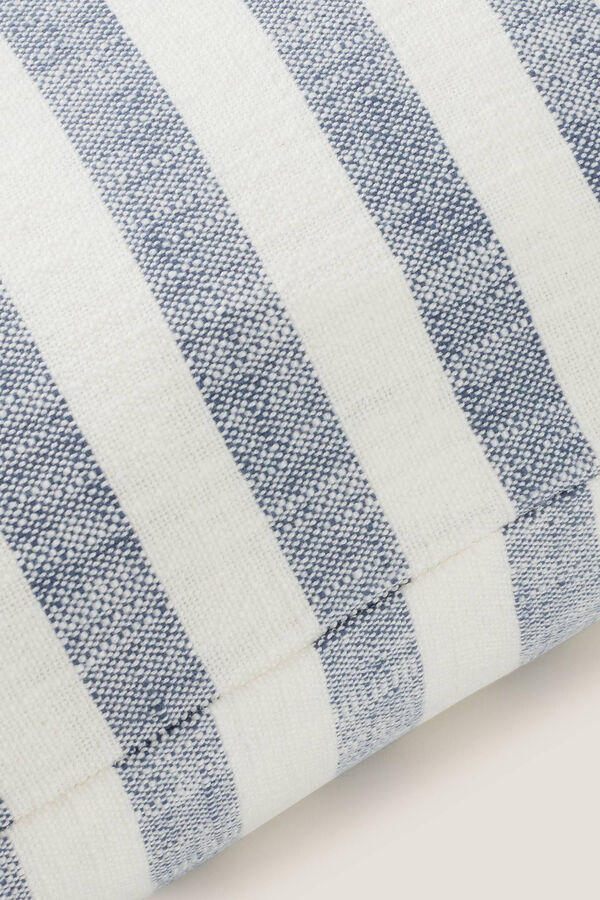 Womensecret Striped cotton cushion cover kék