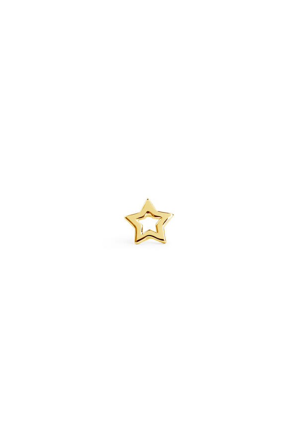 Womensecret Einzelner Ohrring Star Shape Gold mit Print