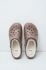 Women'secret Lined clog slippers nude