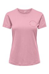 Only Play Basic-T-Shirt aus Baumwolle Rosa