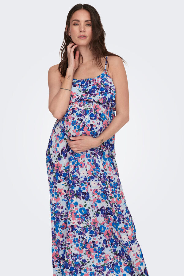 Womensecret Long sleeveless maternity dress bleu