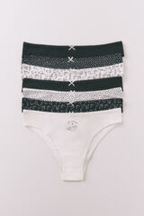 Women'secret Pack of 7 multicoloured kitten Brazilian panties printed