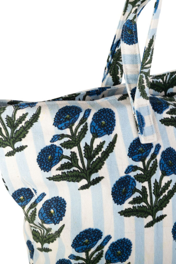 Kbas Sac en coton bleu