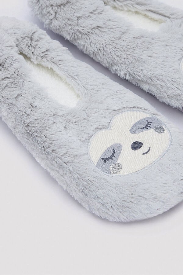 Penti Chinelos de quarto para casa pelo cinzento