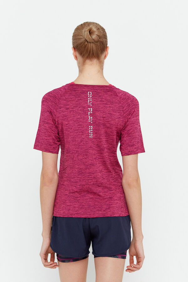 Womensecret Camiseta manga corta deportiva slim fit rosa