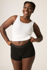 Modibodi Tizen&eacute;ves menstru&aacute;ci&oacute;s női als&oacute; hipszter fi&uacute;short biopamut, fekete, szuper nedvsz&iacute;v&oacute; k&eacute;pess&eacute;gű fekete