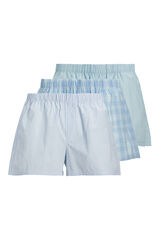 Jack & Jones Combined Poplin Boxer Pack 3 bleu