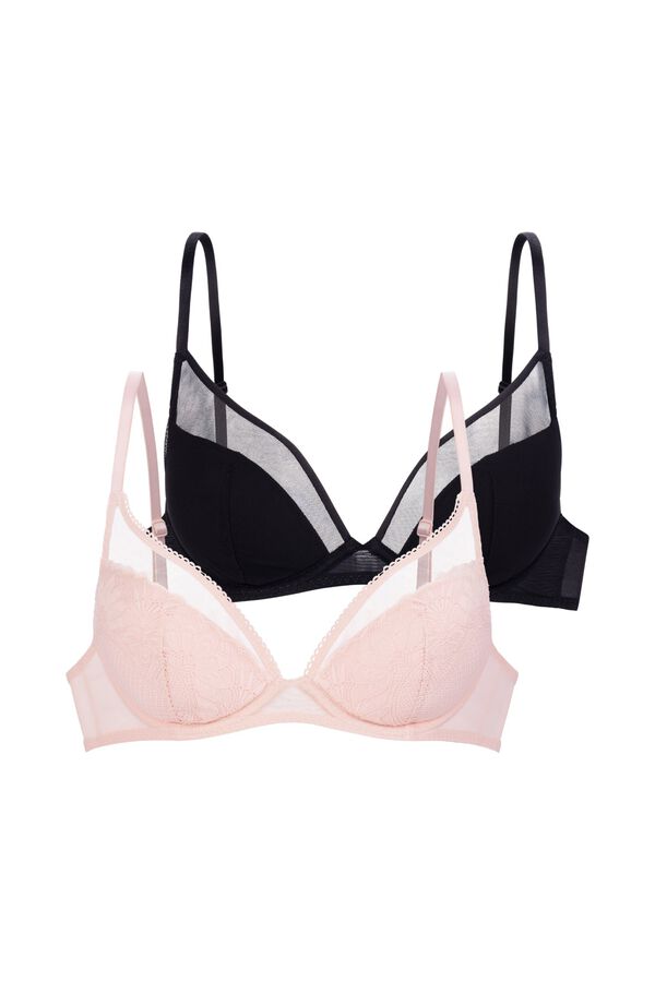 Dorina Pack of 2 padded bras pink