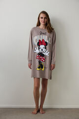 Penti Camis&oacute;n de manga larga con estampado de Mickey Mouse Just Chill beige