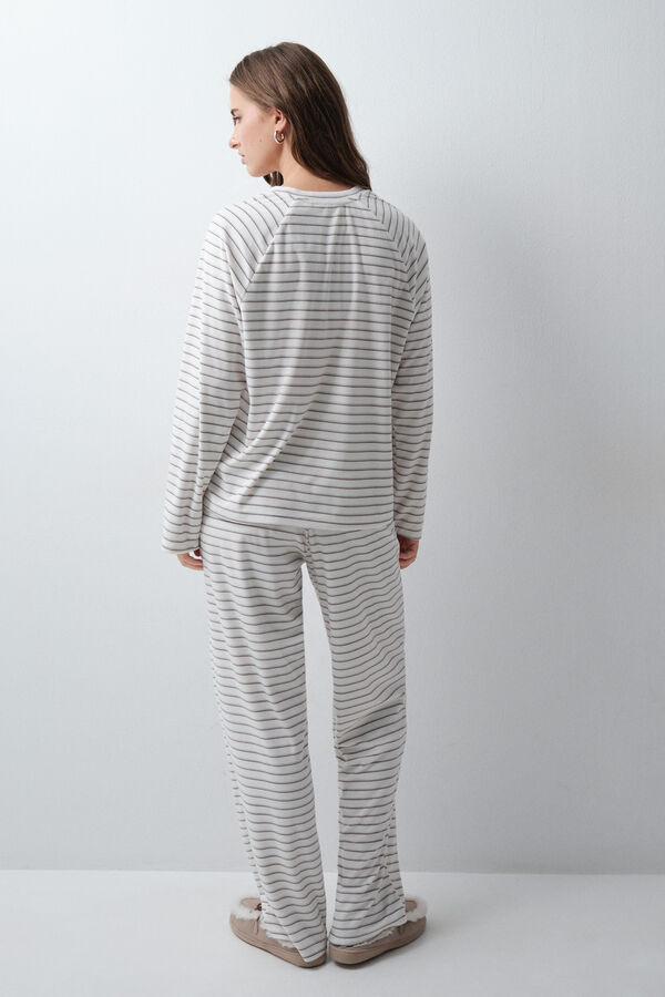 Women'secret Pyjama long polaire Bambi doux blanc