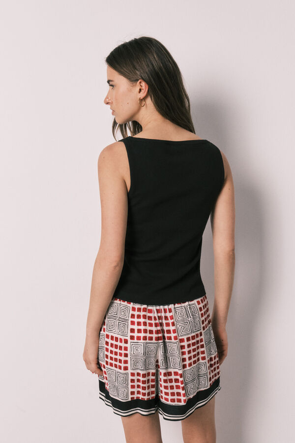 Women'secret Top and skort set black