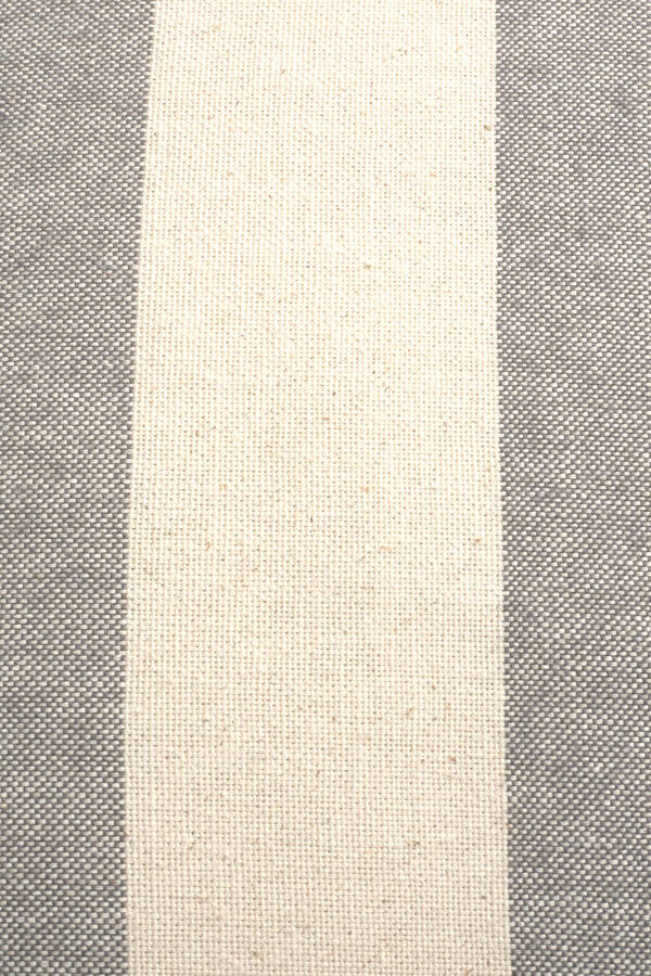 Womensecret Kissenbezug 100 % Baumwolle Streifen 30 x 50 cm. Grau