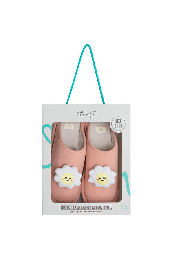 Mr. Wonderful Slippers size 31-35 Daisy - You are my spring Print