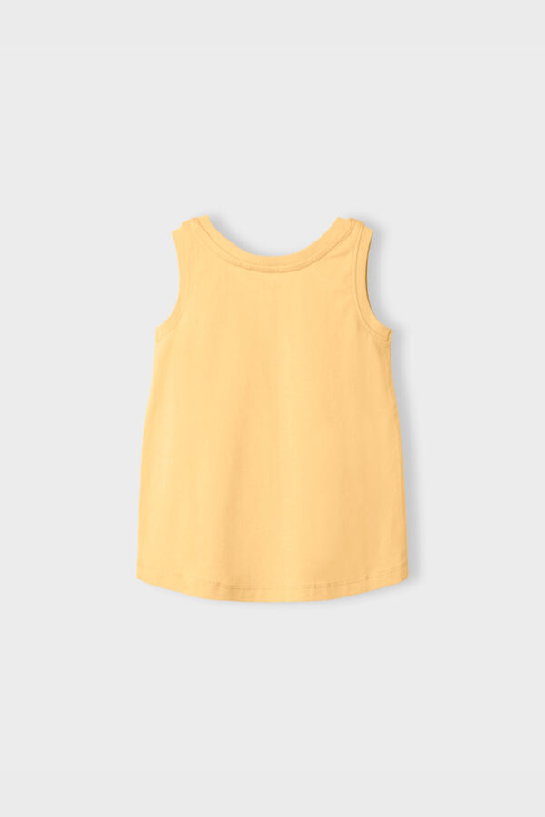 Womensecret Mini girls' sleeveless T-shirt Žuta