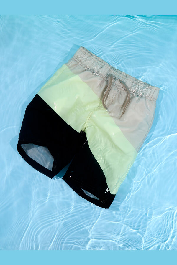 Name it Boy's drawstring swimwear brown