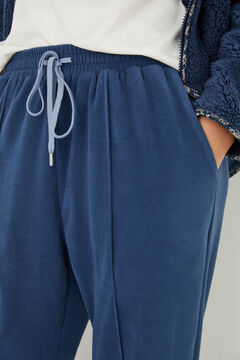 Womensecret Soft fleece trousers blue