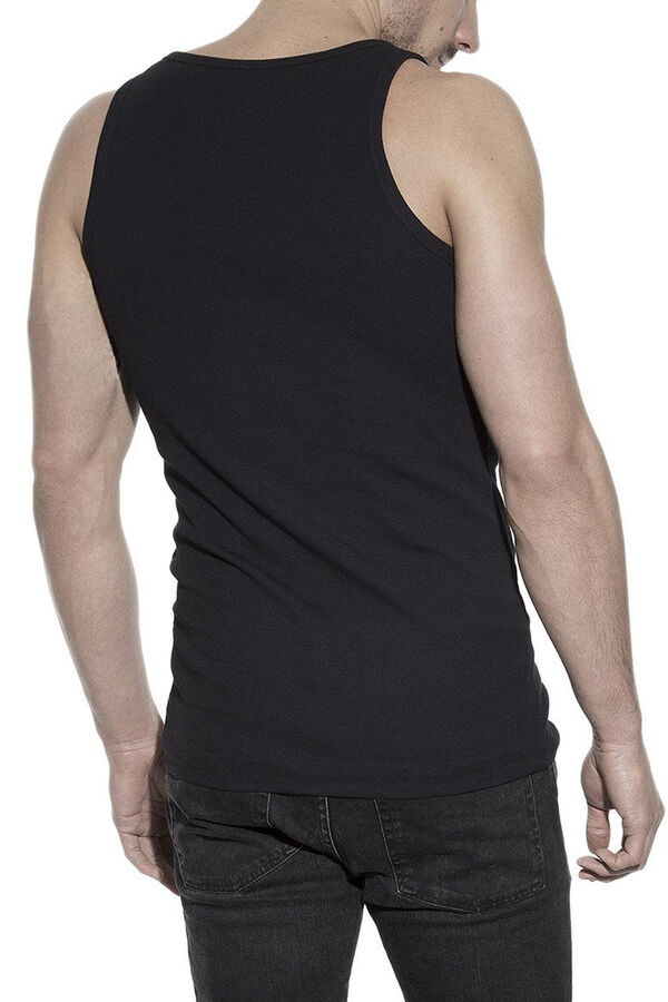 Bread & Boxers Pack of 2 black organic cotton sleeves t-shirts noir