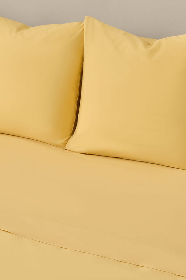 Textura Funda n&oacute;rdica algod&oacute;n org&aacute;nico amarillo